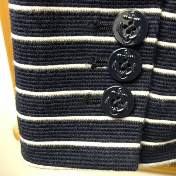 Talbots blue and white striped jacket, SP - Picture 5 of 9